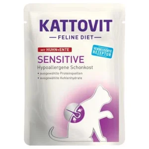 24 x 85g Kattovit Sensitive Maaltijdzakjes Kattenvoer