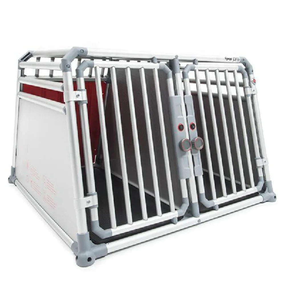 4Pets Pro 22 - Autobench - voor 2 Honden - chroom - 66x96596.5x93.5 cm - L