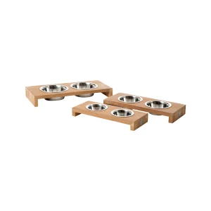 51 Degrees North Double Voerbak Teak