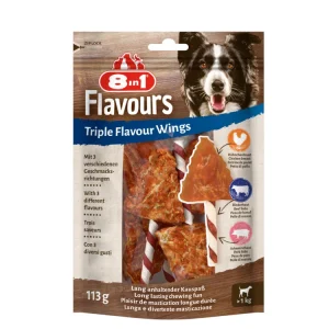 8in1 Triple Flavour Wings - Hondensnack - 6 Stuks