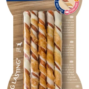 8in1 Tripple Flavour Twisted Sticks - Hondensnack - 10 Stuks