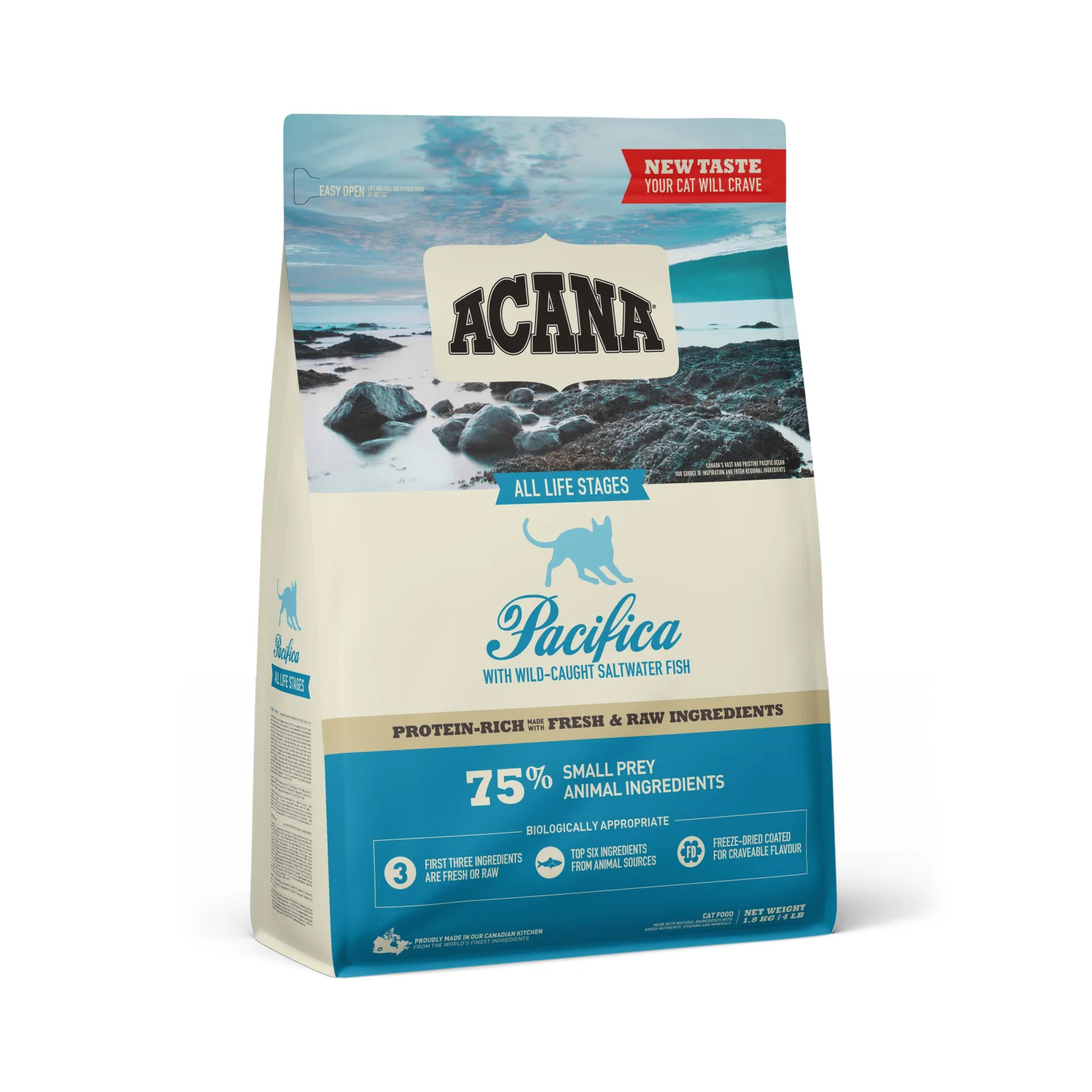Acana Pacifica Cat - Kattenvoer - 0.34 Kilogram - haring, vis