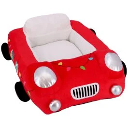 Adori Kerst Auto - Mand - Rood 65x45x15 cm - Mand - Pets Place