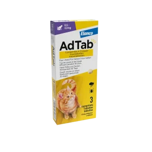 AdTab Anti‑Vlo en Teek Kauwtabletten Kat 0.5-2 kg