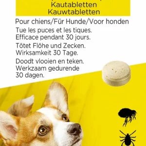 AdTab Kauwtablet - Anti Vlooien en teken - Hond - 3 Stuks - L