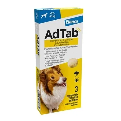 Adtab Kauwtablet Hond 22 3 Tbl - 45 kg