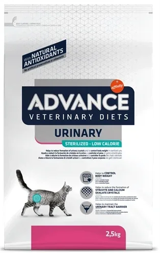 Advance Veterinary Diet Cat Urinary Sterilized Minder Calorieën - 2,5 kg - Image 2