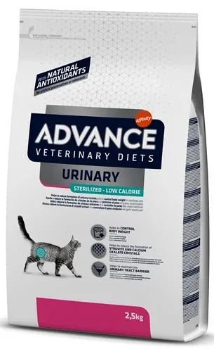 Advance Veterinary Diet Cat Urinary Sterilized Minder Calorieën - 2,5 kg