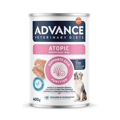 Advance Veterinary Diet Dog Atopic Gevoelige Huid Medium Maxi - 400 gr