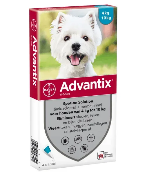 Advantix spot-on hond 4st (Bestrijding en Preventie)