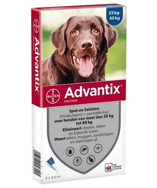 Advantix spot-on hond 4st (Bestrijding en Preventie)
