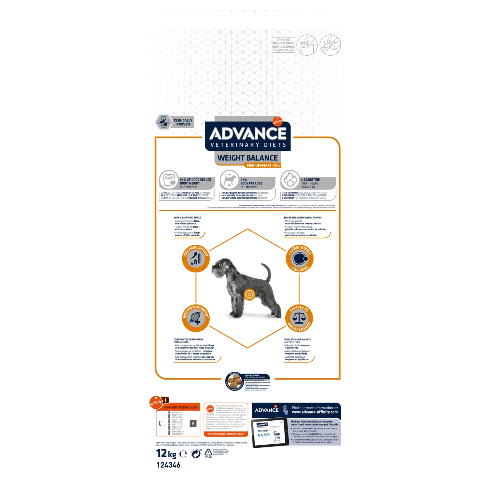Affinity Advance Veterinary Diets Weight Balance Medium/Maxi Hond - Image 2