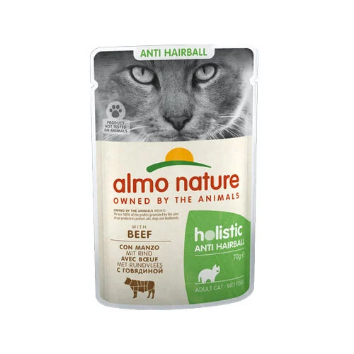 Almo Nature Cat Anti-Hairball Kattenvoer - Maaltijdzakje - Rund - Image 2
