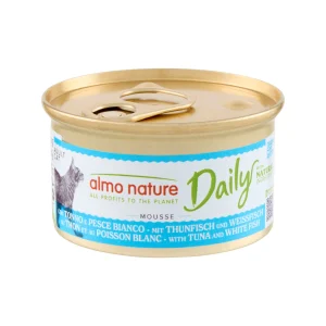 Almo Nature Daily Mousse Kattenvoer - Blik - Tonijn en Kabeljauw