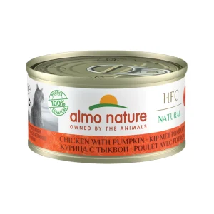 Almo Nature HFC 70 Natural Kattenvoer - Blik - Kip en Pompoen