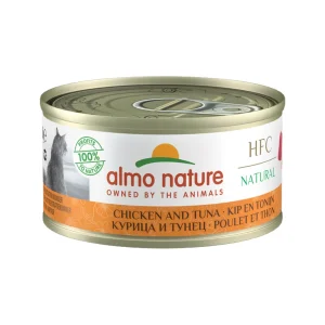 Almo Nature HFC 70 Natural Kattenvoer - Blik - Kip en Tonijn
