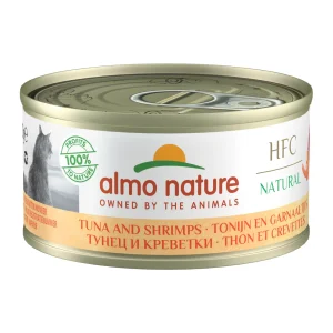 Almo Nature HFC 70 Natural Kattenvoer - Blik - Tonijn en Garnalen