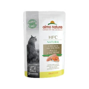 Almo Nature HFC Natural Kattenvoer - Maaltijdzakje - Kip en Zalm