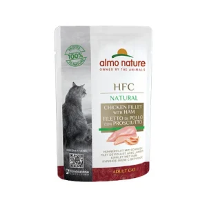 Almo Nature HFC Natural Kattenvoer - Maaltijdzakje - Kipfilet & Ham
