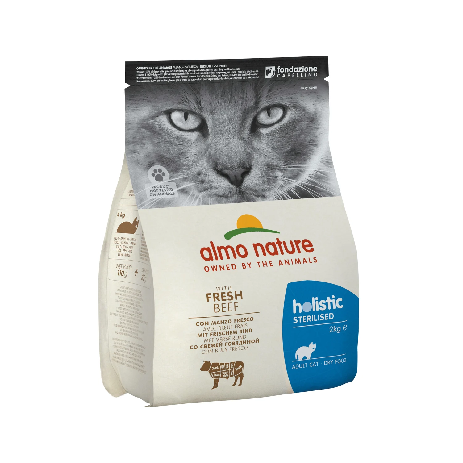 Almo Nature Sterilised Kattenvoer - Rundvlees en Rijst