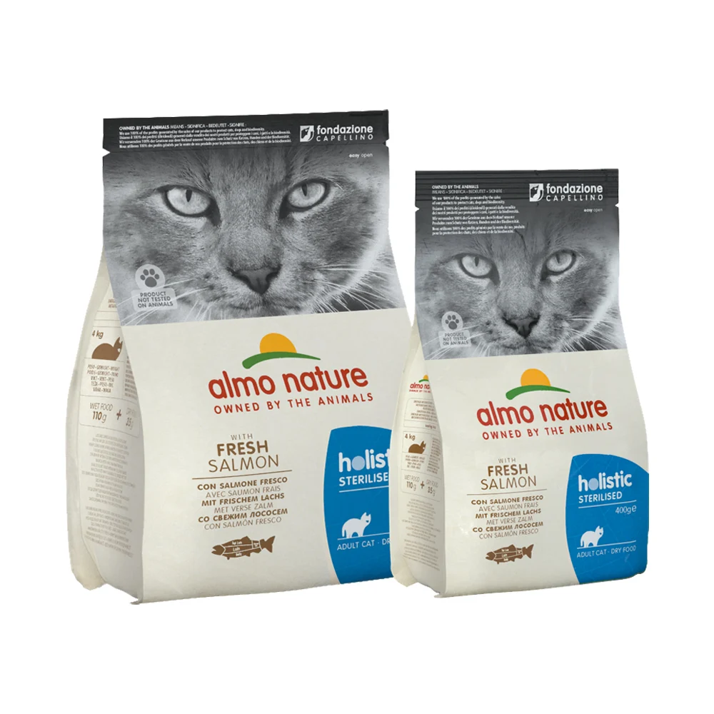 Almo Nature Sterilised Kattenvoer - Zalm en Rijst