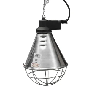 Amos Armatuur voor Warmtelamp - Zilver - 20.8x20.8x33 cm - 175 W