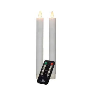 Anna's Collection - LED Dinerkaars - Met afstandsbediening - 26.5 cm - Ivoor