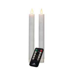 Anna's Collection - LED Dinerkaars - Met afstandsbediening - 26.5 cm - Bordeaux