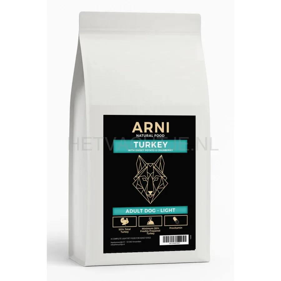 ARNI Natural Food - Adult Dog Light Turkey with Sweet Potato and Cranberry
