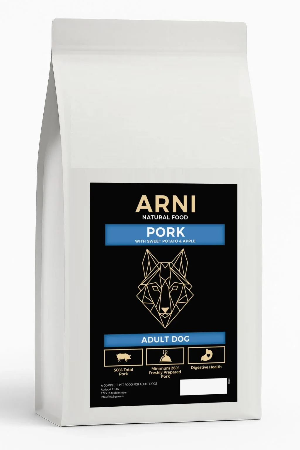 ARNI Natural Food - Adult Dog Pork with Sweet Potato and Apple