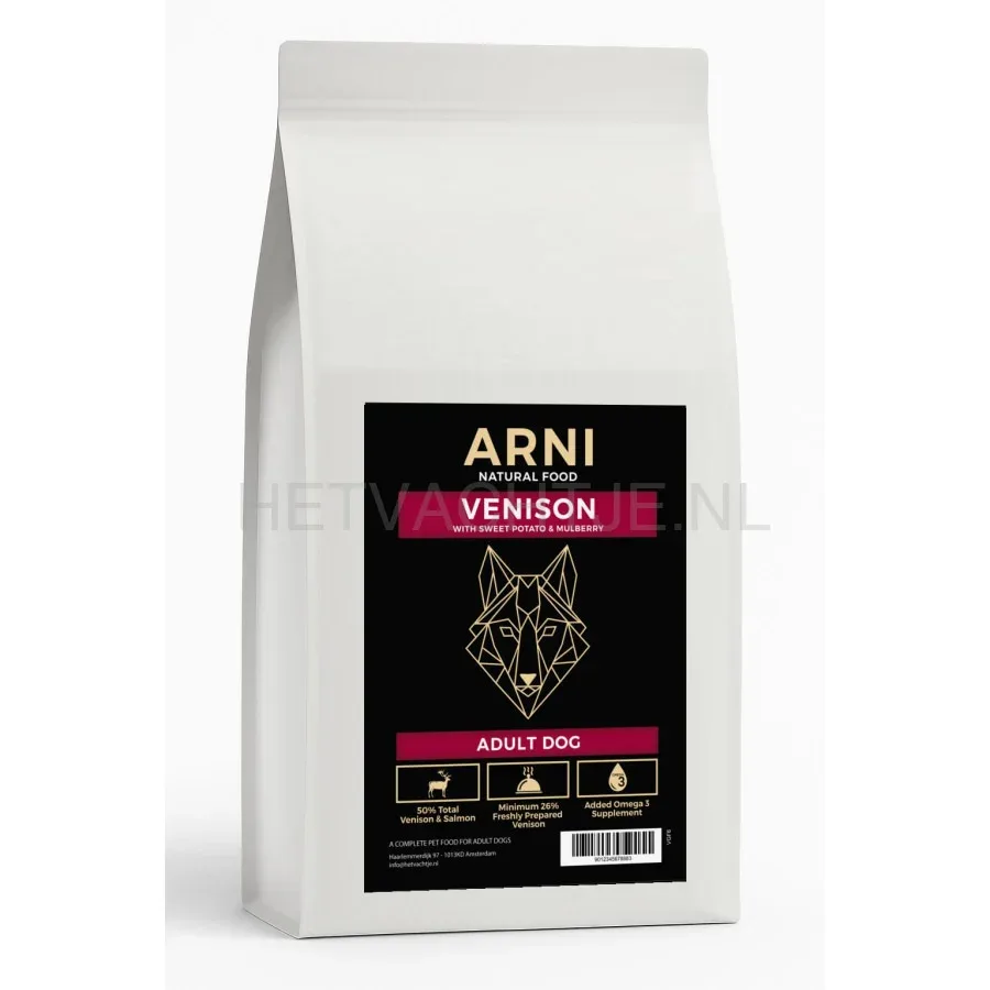 ARNI Natural Food - Adult Dog Vension with Sweet Potato and Mulberry