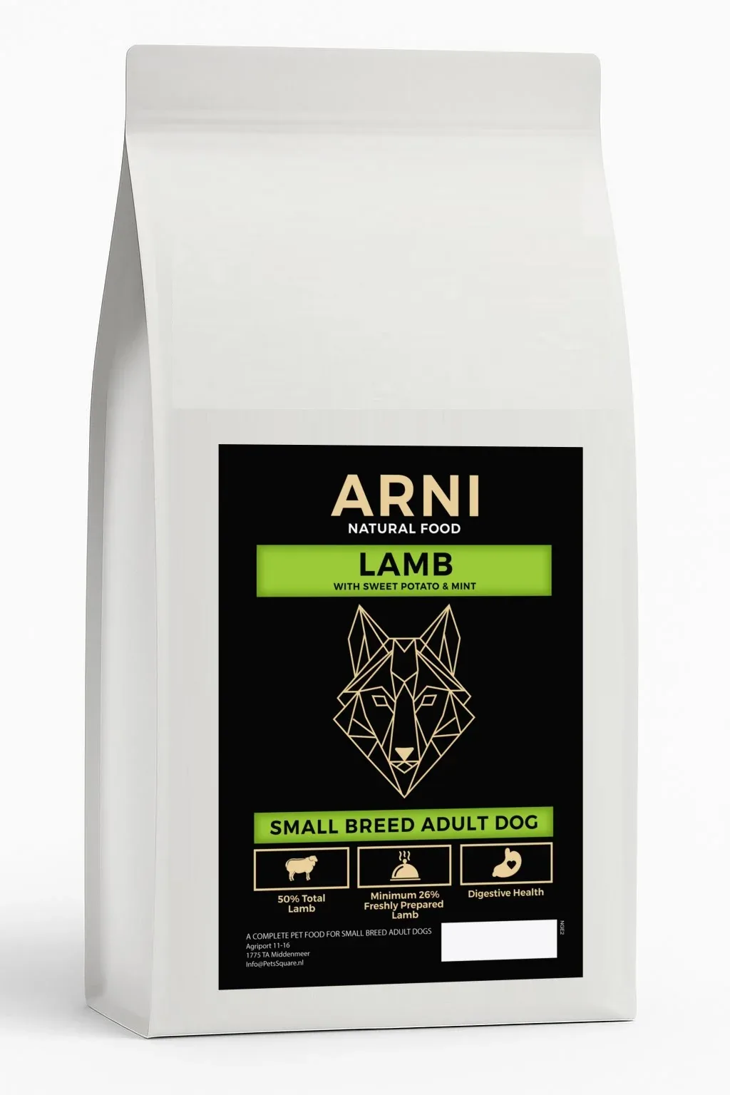 ARNI Natural Food - Small Breed Adult Dog Lamb with Sweet Potato and Mint