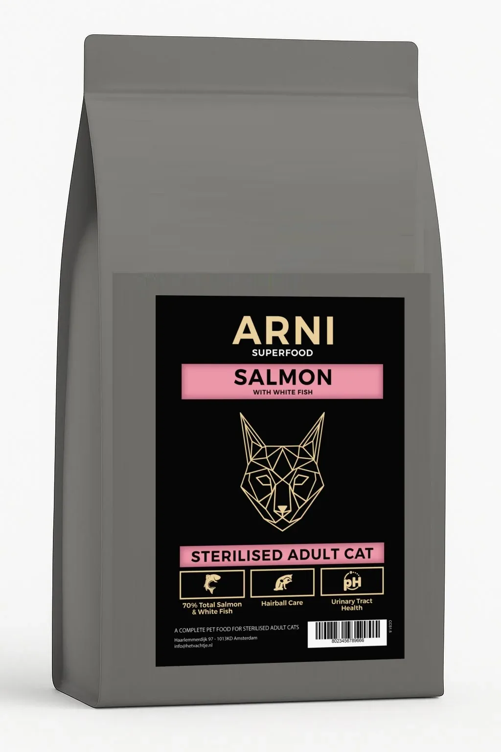 ARNI Superfood - Sterilised Adult Cat Salmon with White Fish