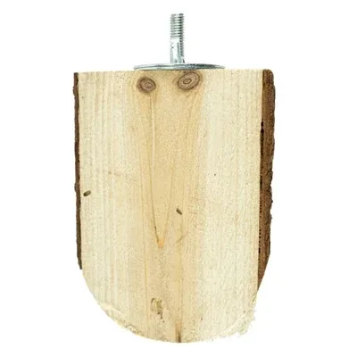 Back Zoo Nature Wood Slice Perch - Image 2