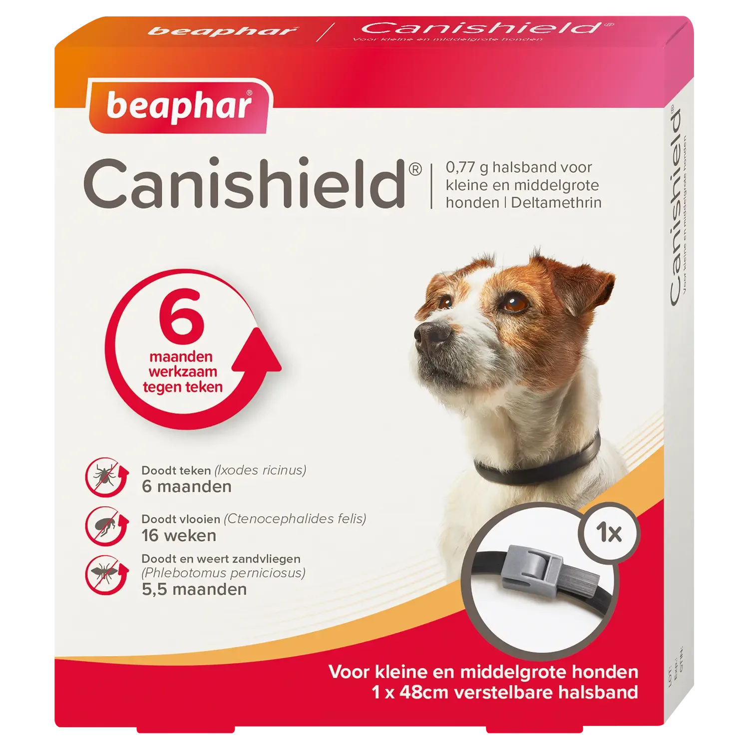 Beaphar Canishield Vlooien- en Tekenband 48 cm