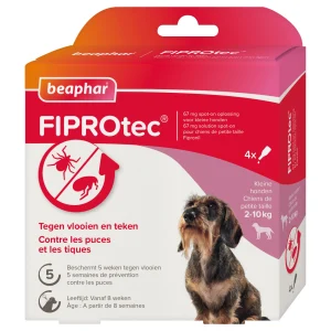 Beaphar Fiprotec Pipet - Anti Vlooien en teken - Hond - 4 Stuks - S