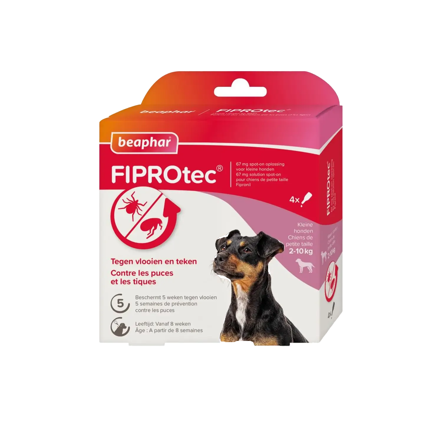 Beaphar FiproTec Spot-On Hond 2-10 kg 4 pipetten