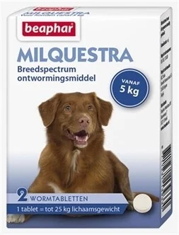 Beaphar Milquestra hond 2 tabletten