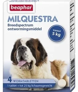 Beaphar Milquestra hond 4 tabletten