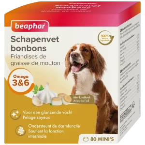 Beaphar Mini Schapenvet Bonbons Knoflook 245 g