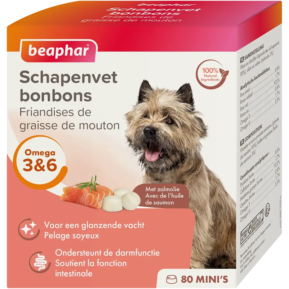 Beaphar Mini Schapenvet Bonbons Zalm 245 g