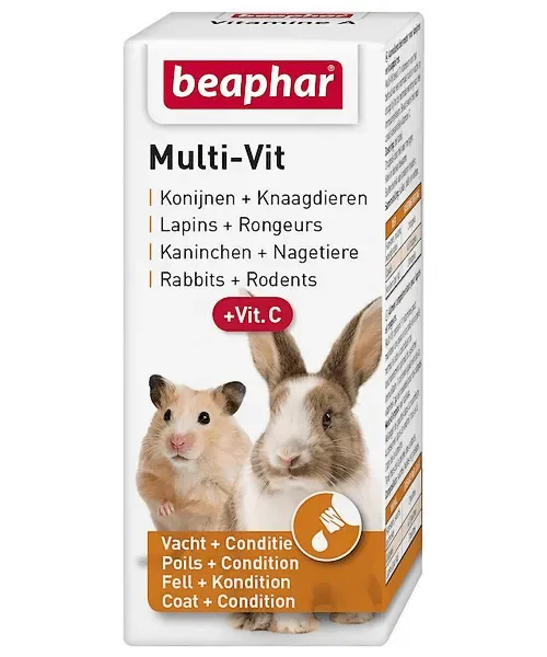 Beaphar Multi-Vit Knaagdieren (met essentiële vitamine C)