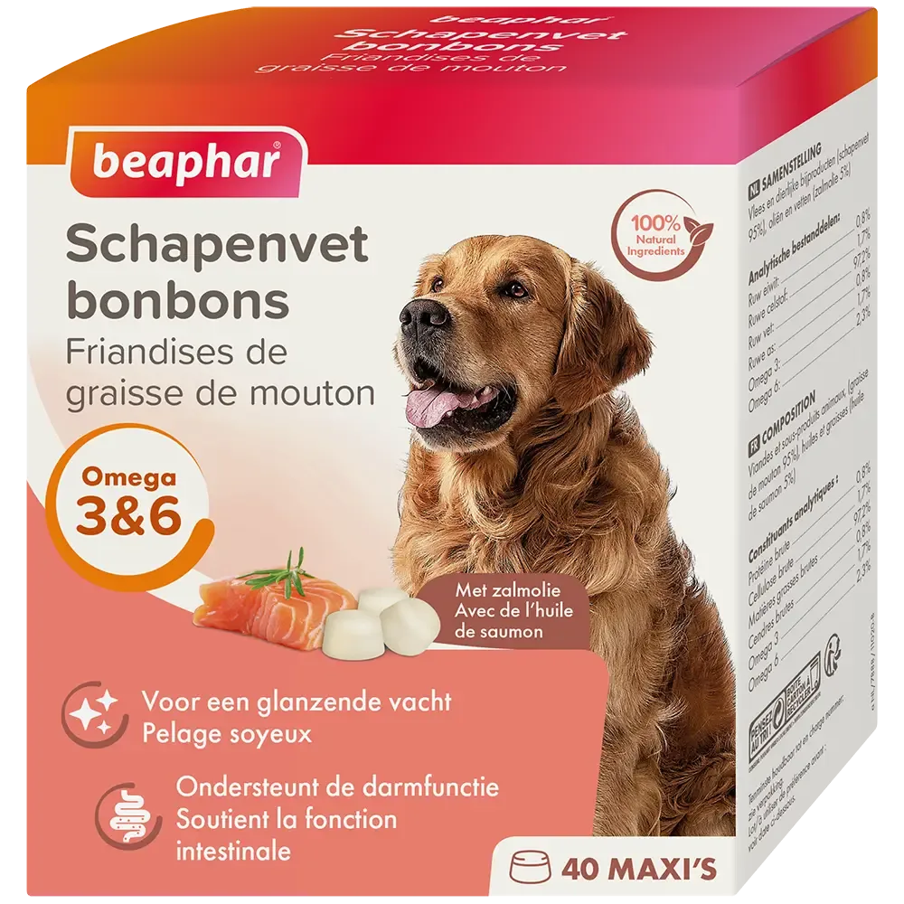 Beaphar Schapenvet Bonbons Zalm 245 g