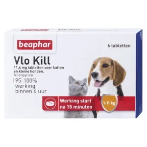 Beaphar Vlo Kill kat en kleine hond (doodt razendsnel vlooien)