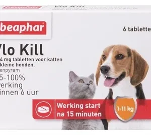 Beaphar Vlo Kill Kleine Hond Kat Tot 6 Tabletten - 11 kg