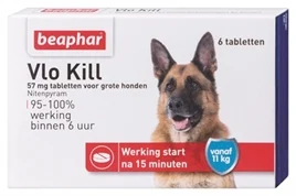 Beaphar Vlo Kill voor grote honden ( vanaf 11kg – 6 tabletten)