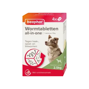 Beaphar Wormtabletten All‑In‑One Hond 2.5 – 40 kg