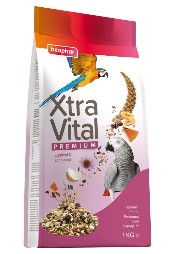 Beaphar Xtra Vital Papegaai - Vogelvoer - 1 Kilogram - Volledig voer