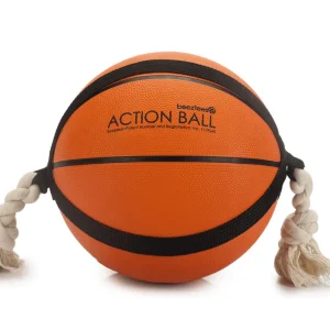 Beeztees Action Basketbal - Hondenspeelgoed - oranje - 23x23x23 cm - XL