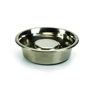 Beeztees Anti-Schrokbak RVS - Voerbak - Zilver - 20 cm